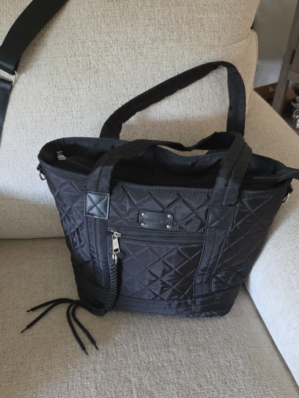Black Quilted Tote Bag - Women By BEARPAW